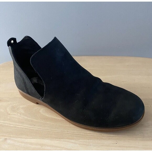 Kodiak Low Rider V Cut Boots Black Suede Ankle Womens Size 7 Slip On Cushioned - Picture 1 of 14